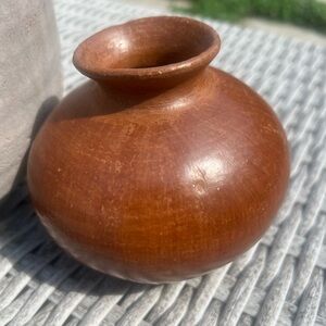 Barro Rojo Uncured Jar / Oaxacan Red Clay Pottery Earthenware